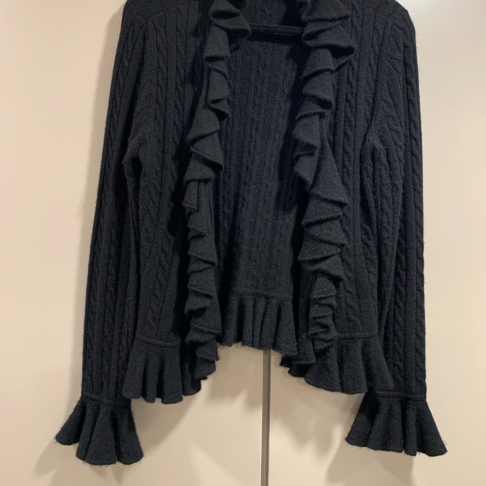 Ralph Lauren 100% cashmere black sweater, size large